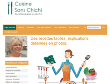 Tablet Screenshot of cuisinesanschichi.com